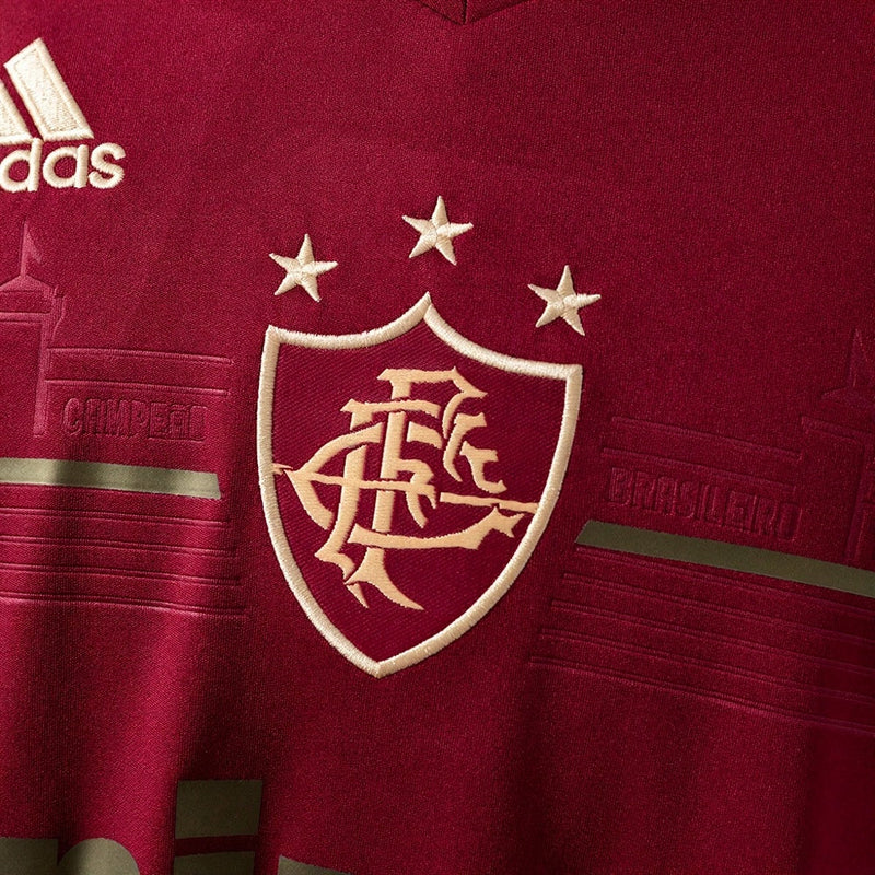 Camisa Adidas Fluminense III 12/13 - Vinho+Dourado