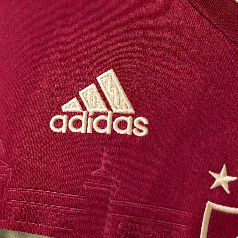 Camisa Adidas Fluminense III 12/13 - Vinho+Dourado