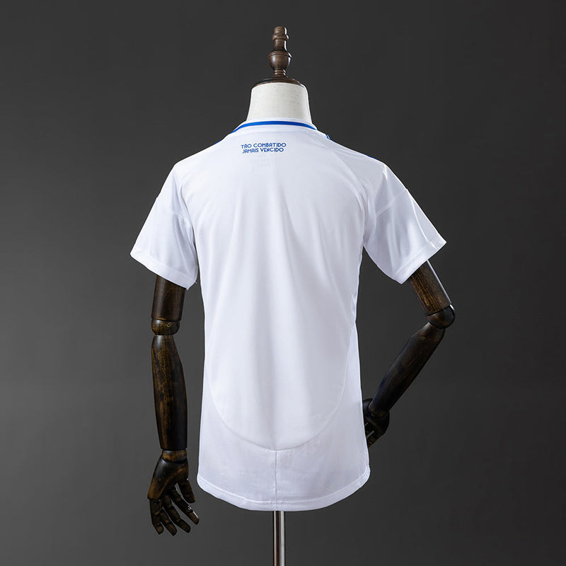 Camisa Cruzeiro II 25/26 Adidas Feminina - Branco+Azul