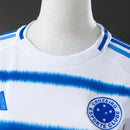 Camisa Cruzeiro II 25/26 Adidas Feminina - Branco+Azul