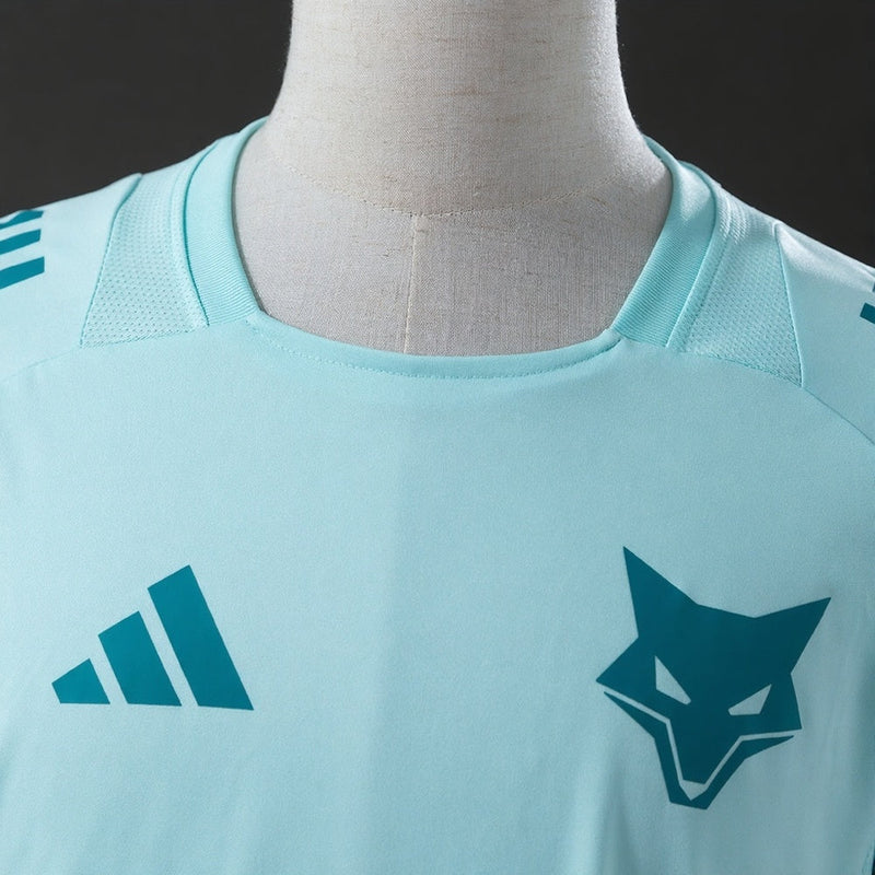 Camisa Cruzeiro Treino 2025/26 Masculina Adidas - Azul Turquesa Claro