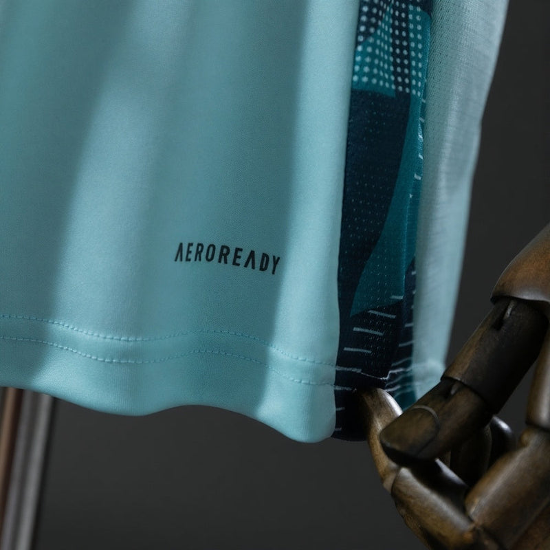 Camisa Cruzeiro Treino 2025/26 Masculina Adidas - Azul Turquesa Claro