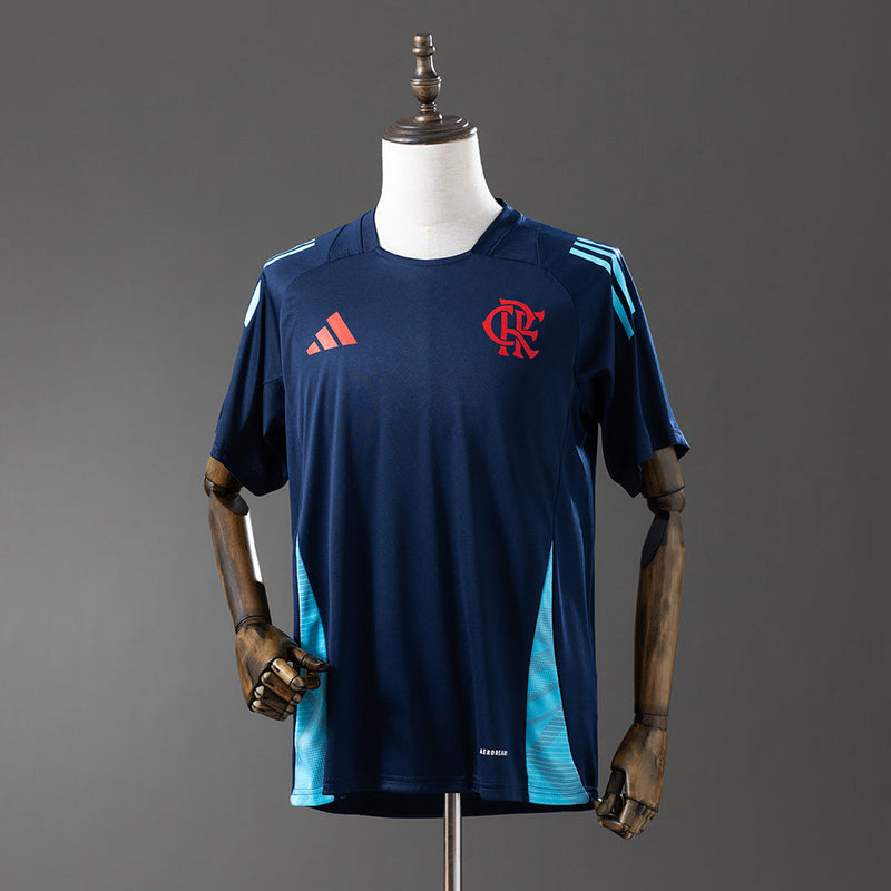 Camisa Flamengo Comissão Técnica Treino 25/26 Adidas - Azul Marinho