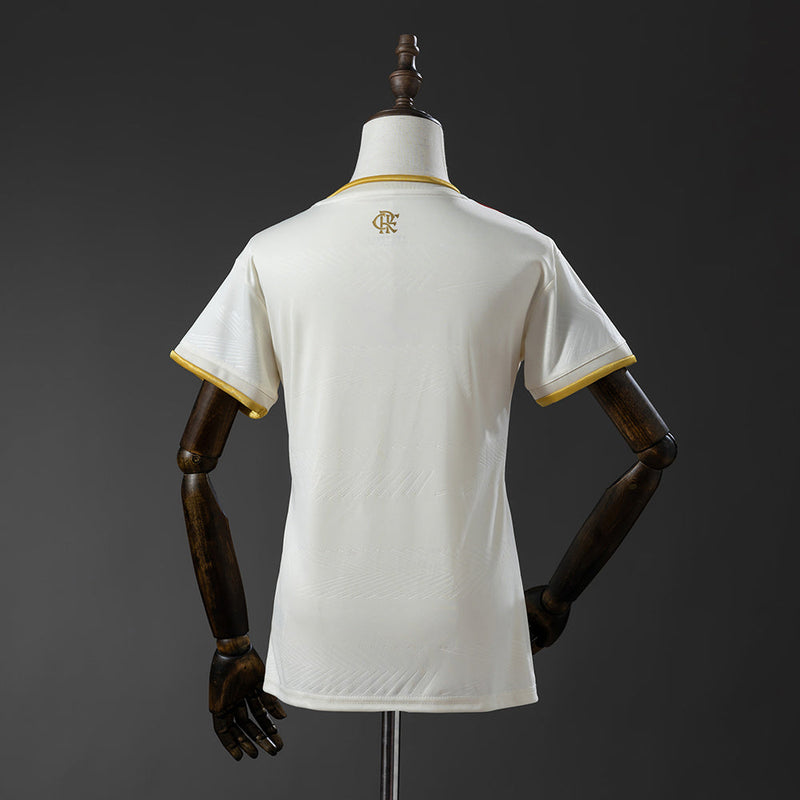 Camisa Flamengo III 25/26 Torcedor Adidas Feminina- Off White