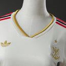 Camisa Flamengo III 25/26 Torcedor Adidas Feminina- Off White