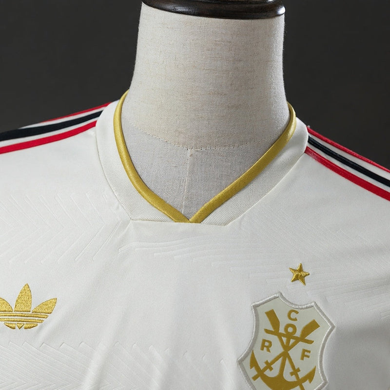 Camisa Flamengo III 25/26 Torcedor Adidas Masculina - Off White