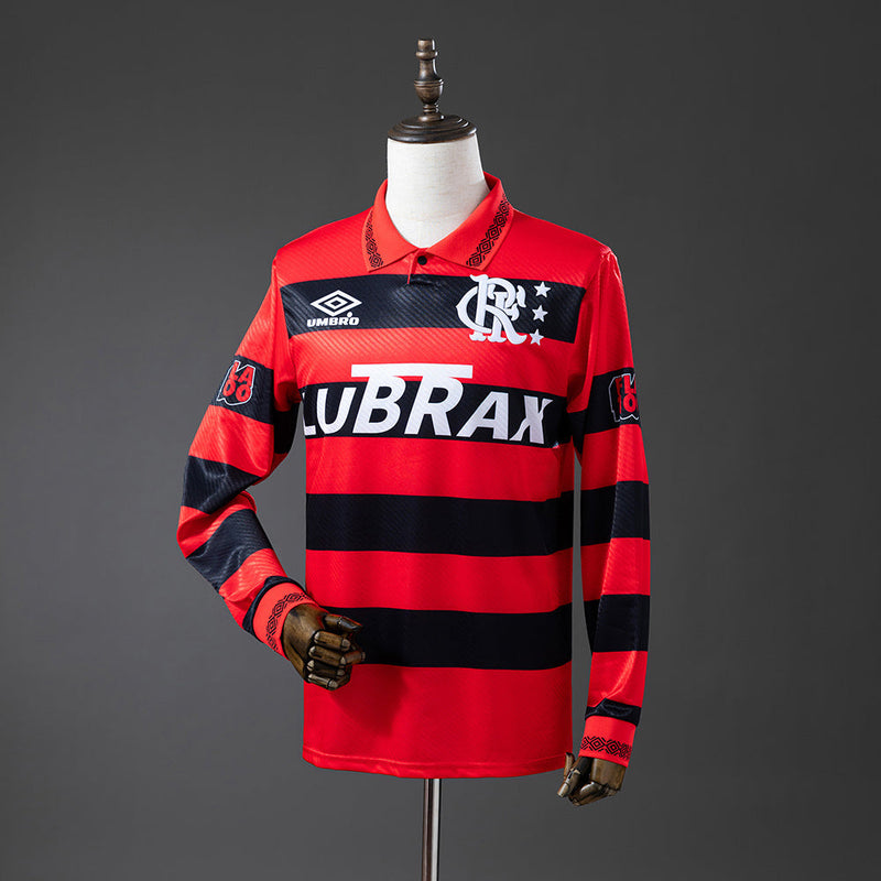 Camisa Flamengo Umbro Retrô Manga Longa I 1994/95= Masculina