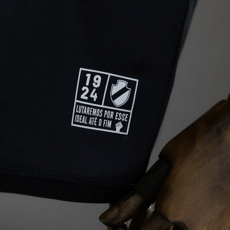 Camisa Kappa Vasco Aquecimento 2024 Masculina Preta