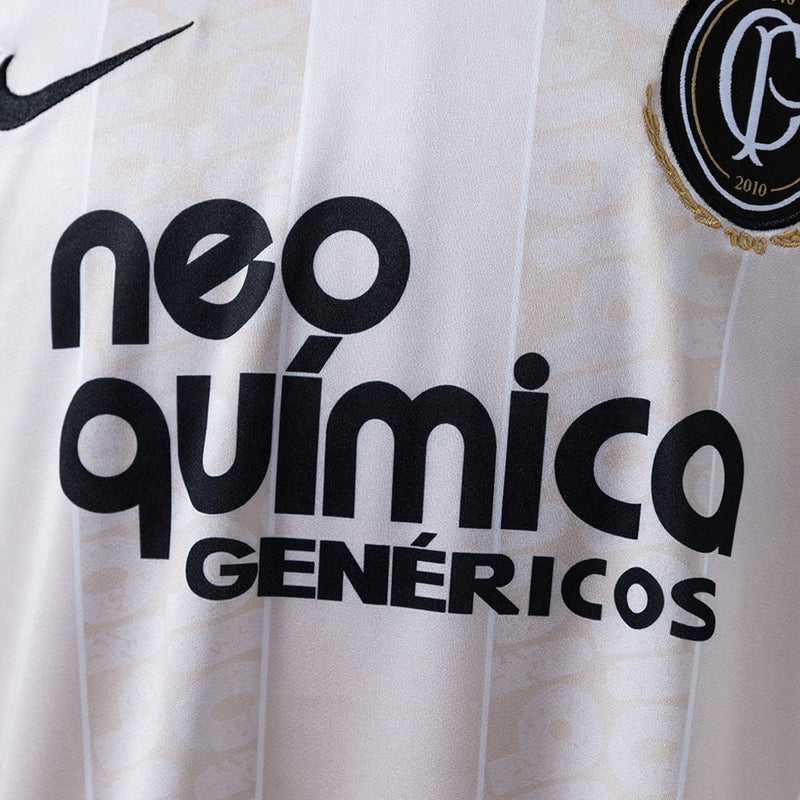 Camisa Retrô Corinthians - ANIVERSÁRIO 100 ANOS - 2010 - Nike - Torcedor