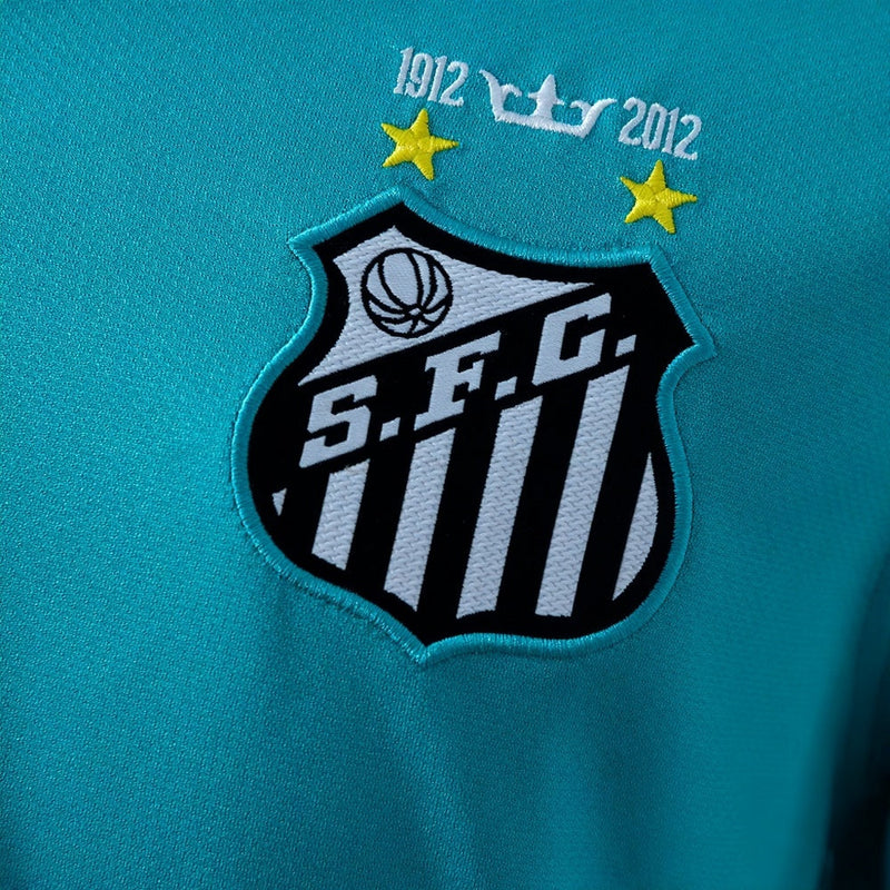 Camisa Retrô Santos 12/13 Gola Polo Torcedor Masculina - Azul