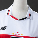 Camisa São Paulo I 24/25 New Balance Feminina - Branco+Vermelho