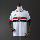 Camisa São Paulo I 24/25 New Balance Masculina - Branco+Vermelho
