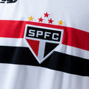 Camisa São Paulo I 24/25 New Balance Masculina - Branco+Vermelho