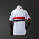 Camisa São Paulo I 25/26 New Balance - Branco+Vermelho Feminina