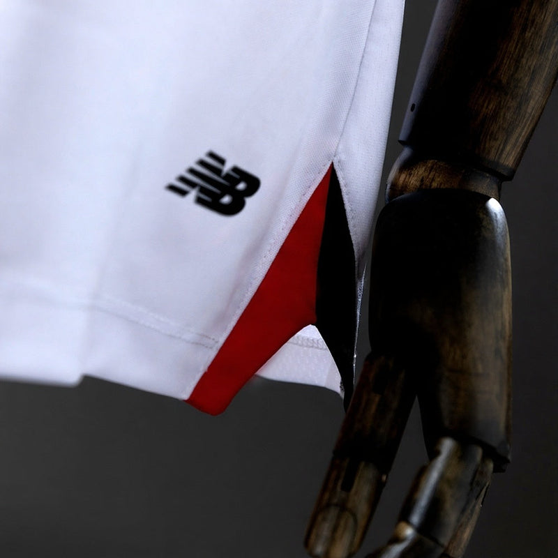 Camisa São Paulo I 25/26 New Balance - Branco+Vermelho Feminina
