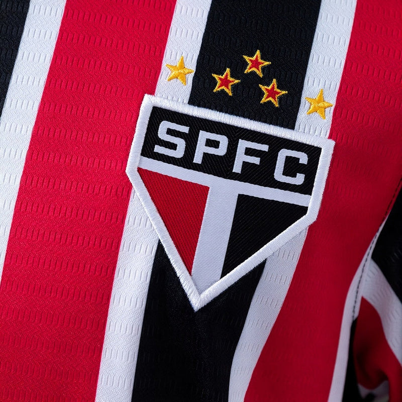 Camisa São Paulo II 24/25 New Balance Manga Longa - Vermelho+Branco
