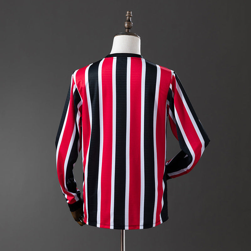 Camisa São Paulo II 24/25 New Balance Manga Longa - Vermelho+Branco