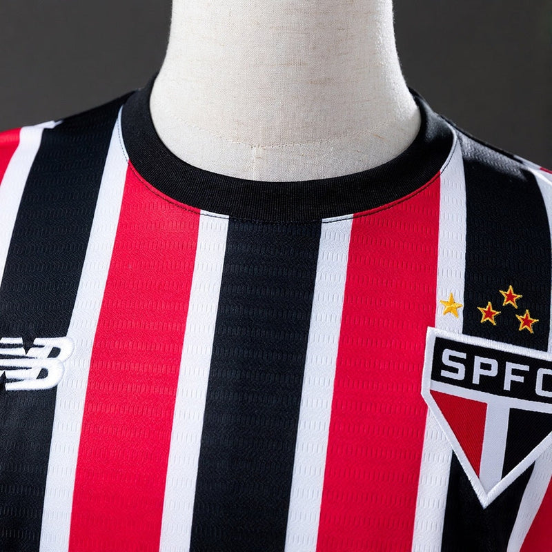 Camisa São Paulo II 24/25 New Balance Manga Longa - Vermelho+Branco