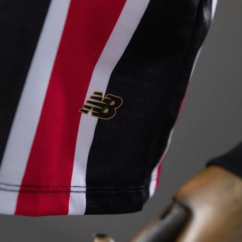 Camisa São Paulo II 24/25 New Balance Manga Longa - Vermelho+Branco