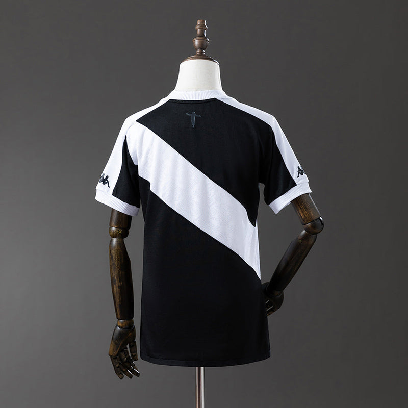 Camisa Vasco I 24/25 Kappa Feminina - Preto+Branco