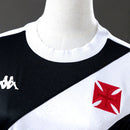 Camisa Vasco I 24/25 Kappa Feminina - Preto+Branco