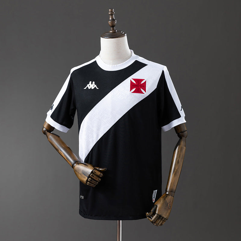 Camisa Vasco I 24/25 Kappa Masculina - Preto+Branco