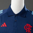 Camisa polo Flamengo Comissão Técnica Treino 25/26 Adidas - Azul Marinho