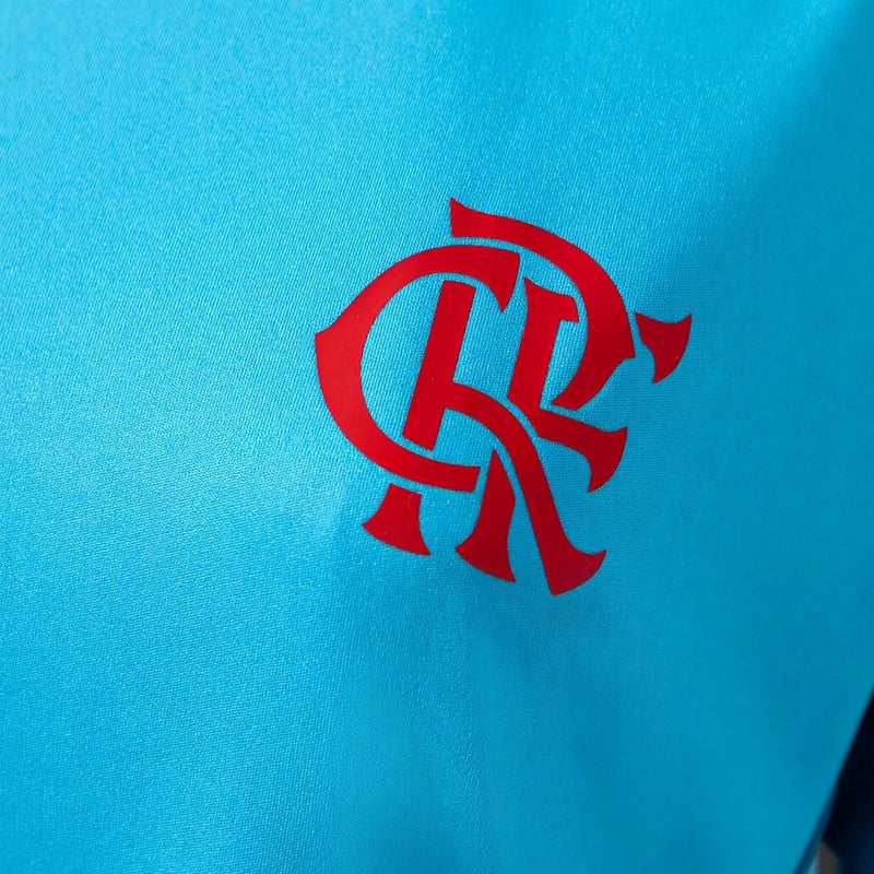 Camiseta Treino Flamengo 25/26 - Azul Ciano Feminino