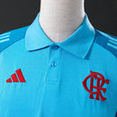 Camiseta polo Treino Flamengo 25/26 - Azul Ciano