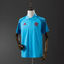 Camiseta polo Treino Flamengo 25/26 - Azul Ciano